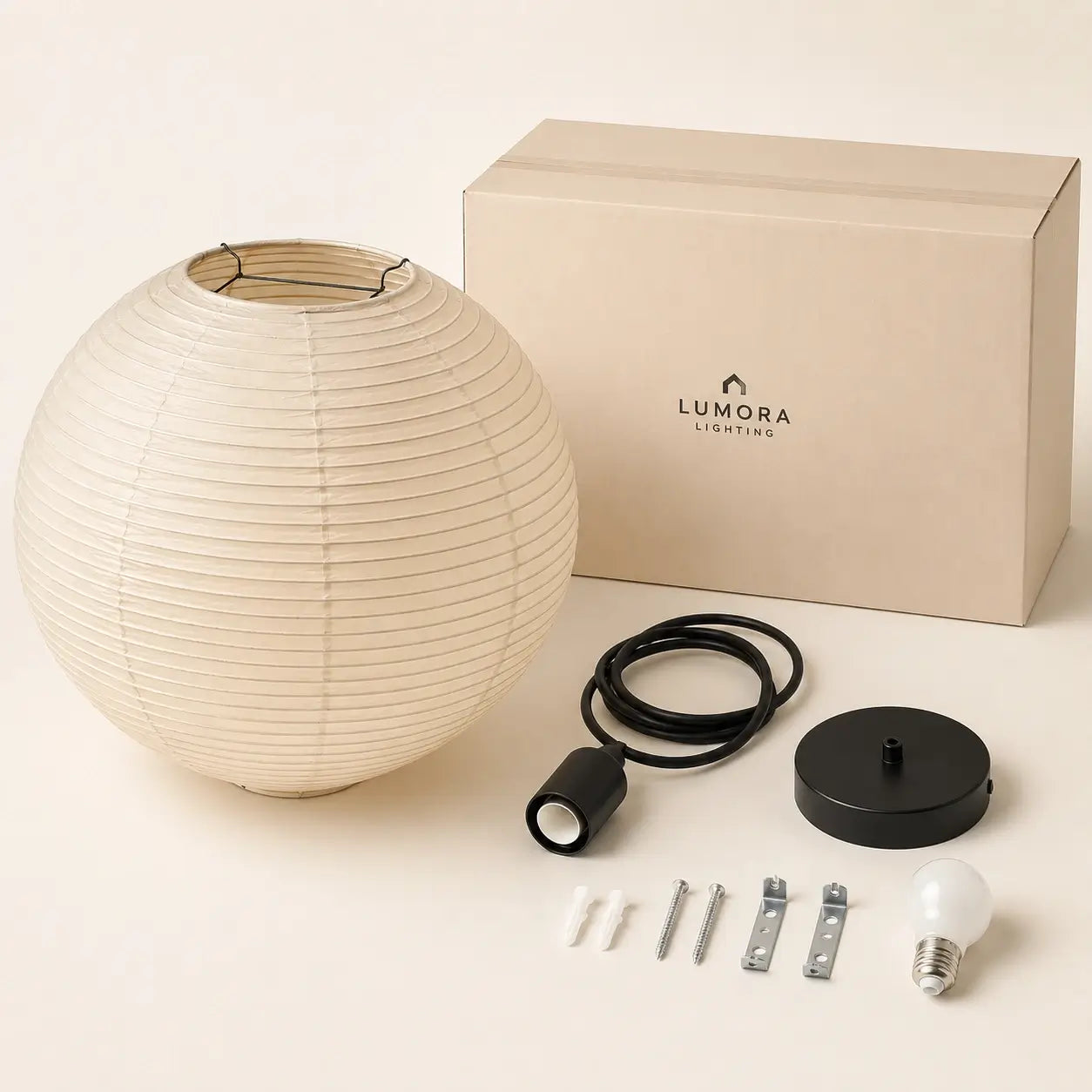 Lumora™ Japanese Paper Pendant Light