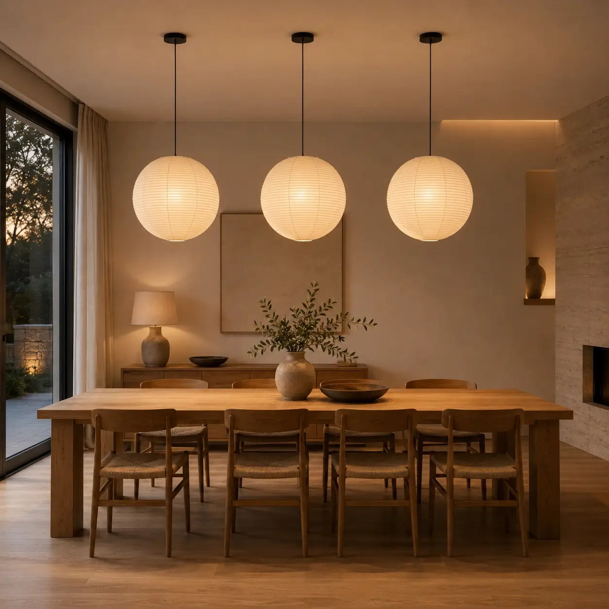 Lumora™ Japanese Paper Pendant Light