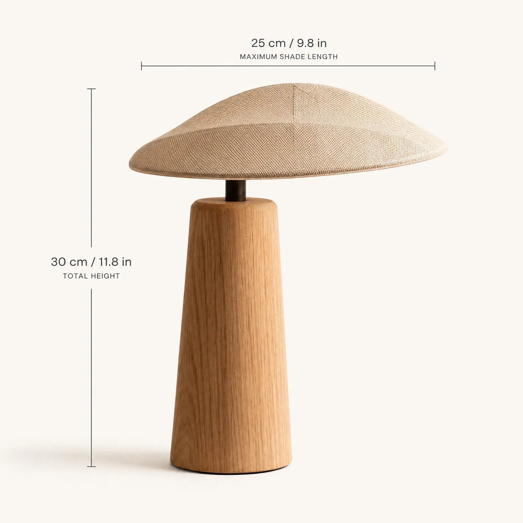 Wabi Sabi Table Lamp image size