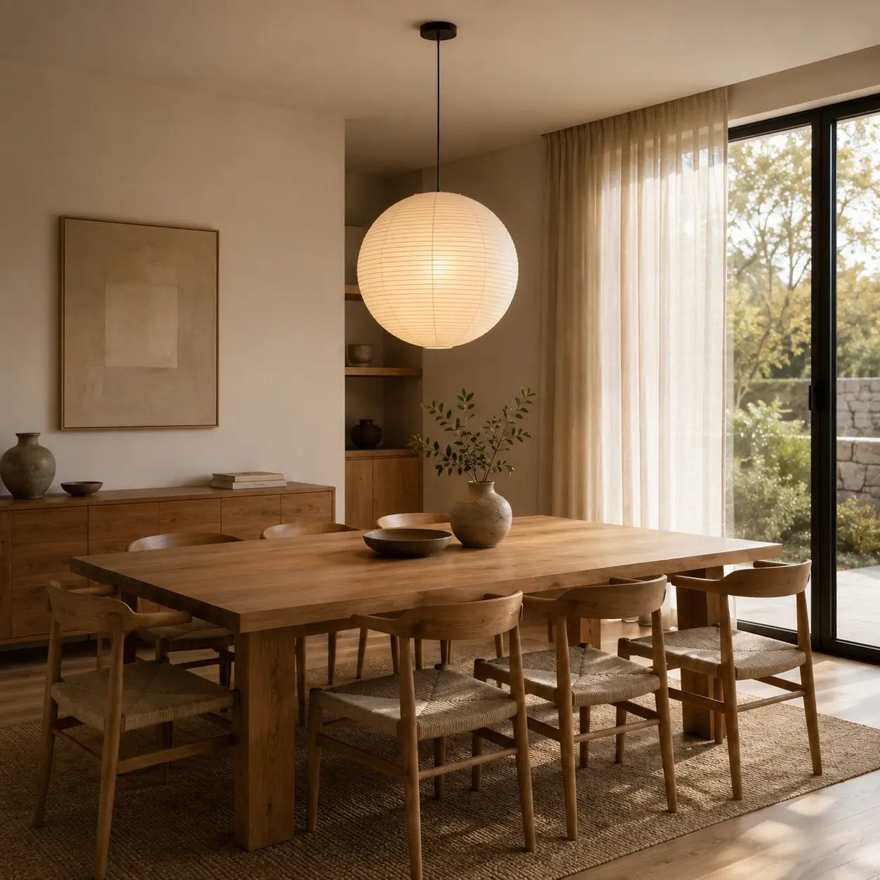 Lumora™ Japanese Paper Pendant Light