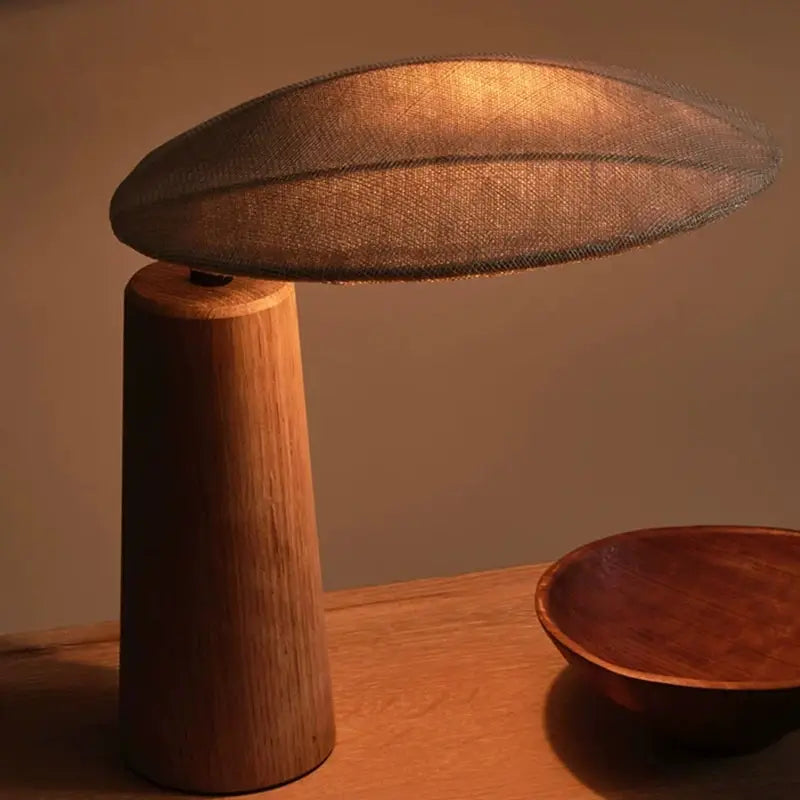 Lumora Japandi Wood Table Lamp