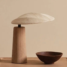 Lumora Wabi Sabi Linen Table Lamp side view