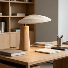 Lumora Japandi Linen Table Lamp